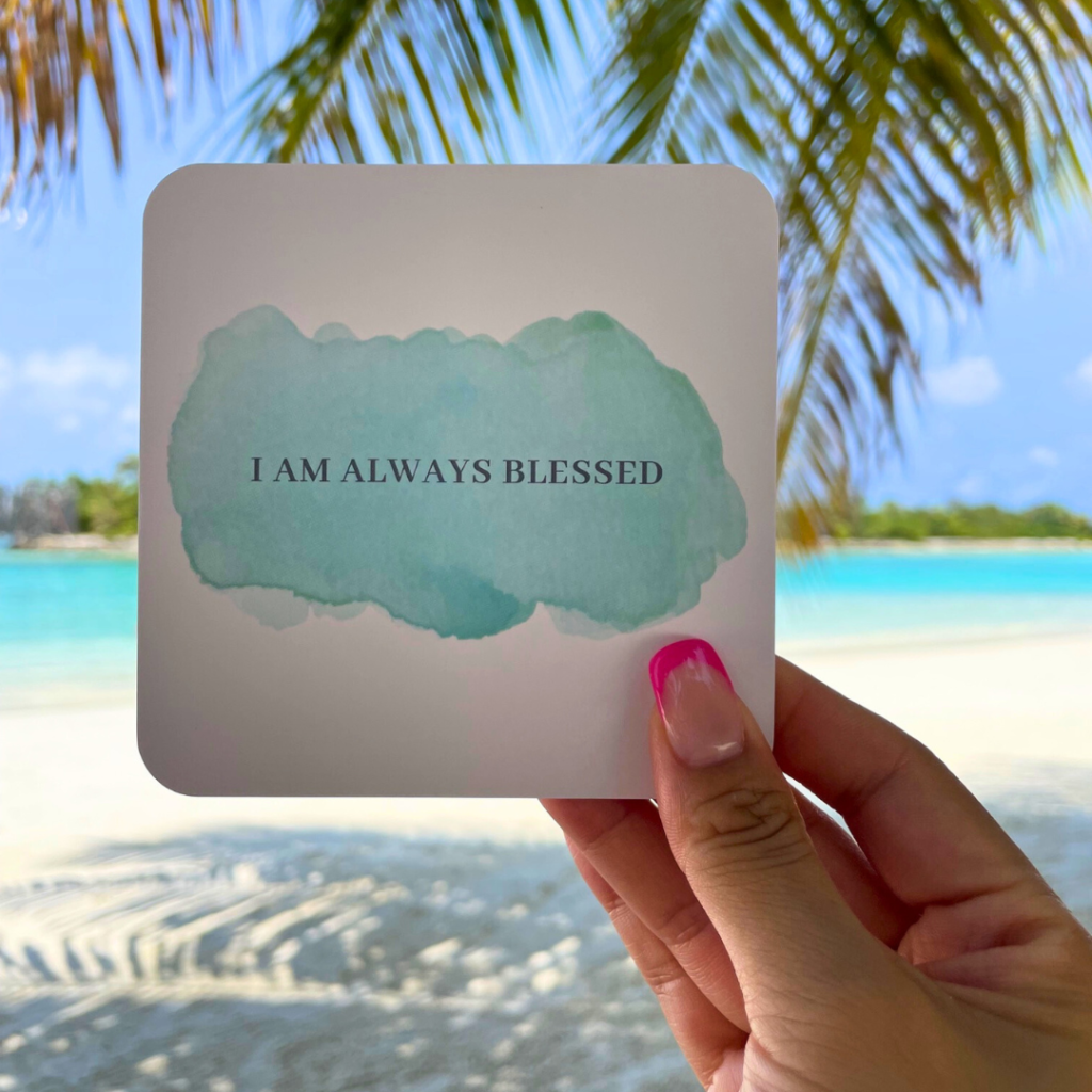 I am always blessed affirmation card 